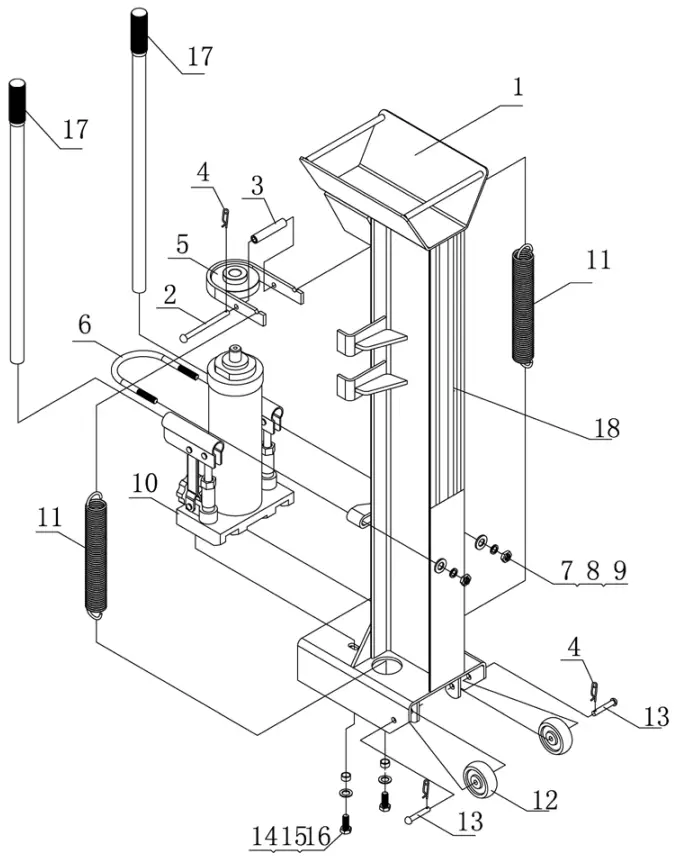 Ytl 017 008 10 Ton Hydraualic Log Splitter - Parts List