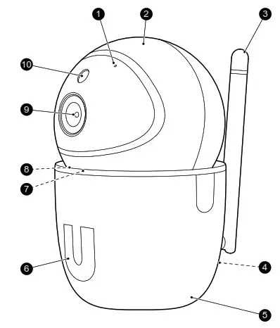 OLYMPIA IC 400YA Wi Fi IP CCTV Camera