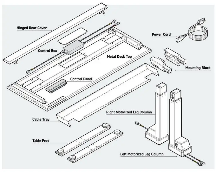 SECRET LAB MAGNUS Pro Sit Stand Metal Desk Instruction Manual - Obtaining Replacement Parts