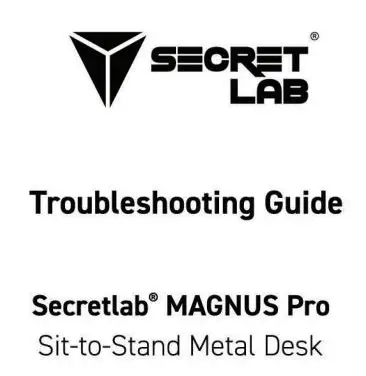 SECRET LAB MAGNUS Pro Sit Stand Metal Desk Instruction Manual