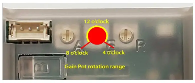 Adjust the stabilizer gain pots