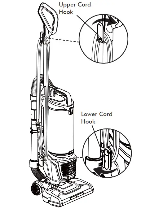 Kenmore Bagless Upright Vacuum Cleaner Upper Cord