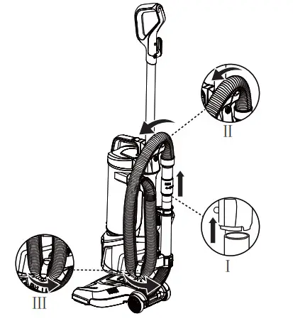 Kenmore Bagless Upright Vacuum Cleanerfully flexible hose