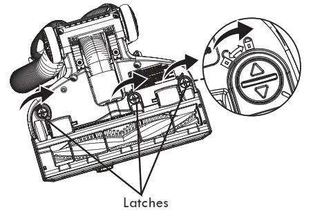 Kenmore Bagless Upright Vacuum CleanerfullyLOCK position.
