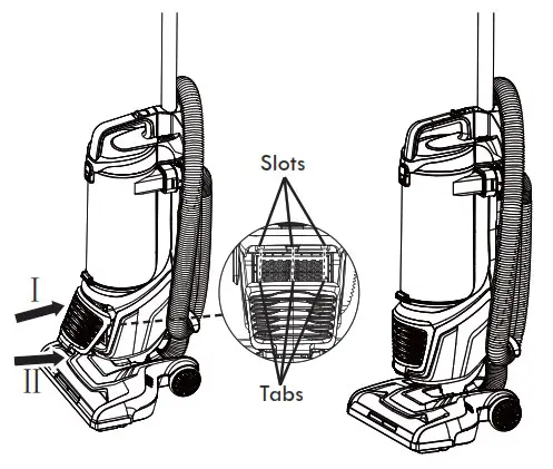 Kenmore Bagless Upright Vacuum Cleanerfullyuntil a click