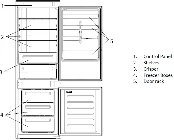 DeLonghi No Frost Combined Refrigerator 01