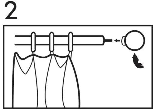 Best Home Fashion ROD-SINGLE-ACCYL-120-GOLD 120 Inch Adjustable Metal Single Curtain Rod - fig 3