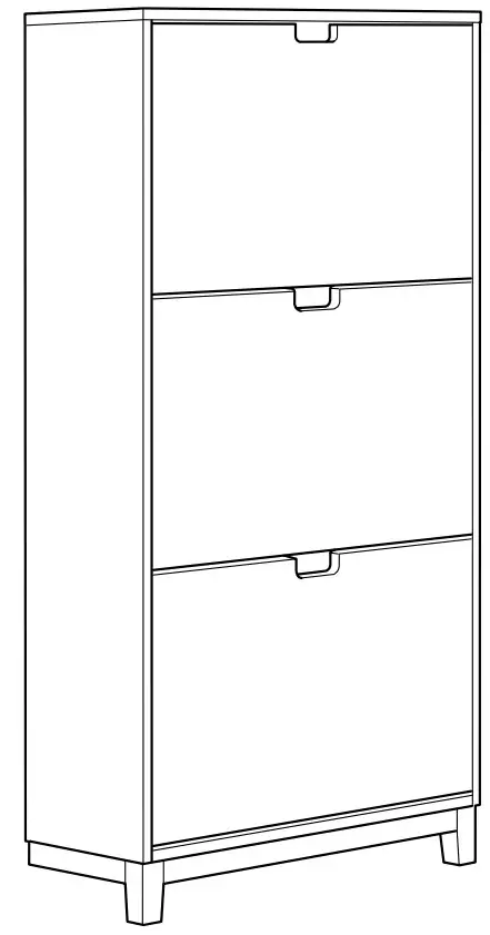 IKEA AA 2341967 3 STÄLL Shoe Cabinet 