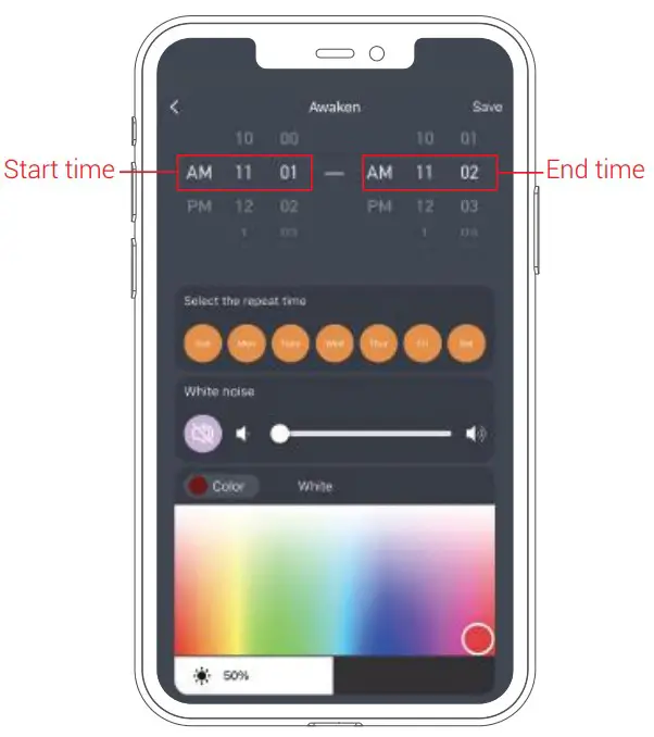 HONGKONG ZHINYU TECHNOLOGY CO LIMITED T129L Sleep Sound Machine - device 15