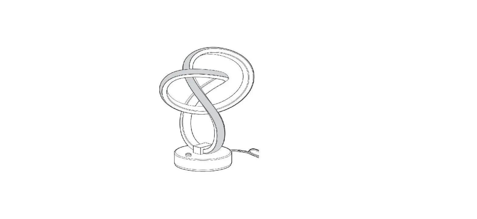 Artika Tl-sb-hd2cr Swirl Butterfly Led Table Lamp Instruction Manual