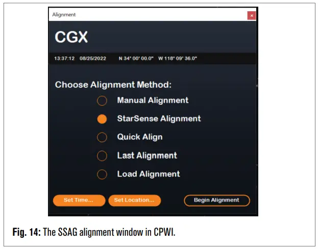 CELESTRON 94008 StarSense Autoguider - alignment window