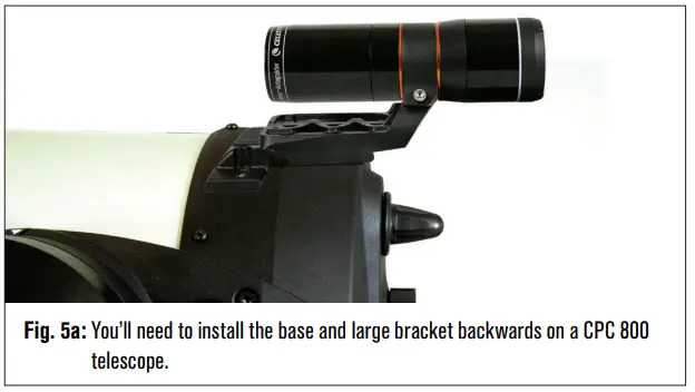 CELESTRON 94008 StarSense Autoguider - bracket backwards