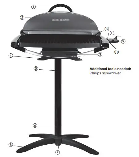 George-Foreman-GFO201R-Outdoor-Electric-Grill-fig-1