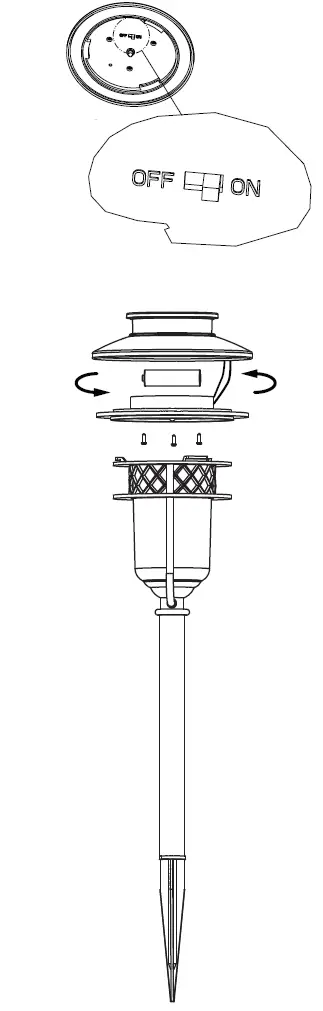Classy-Caps-GL1101-Solar-Powered-Garden-Light-fig-1