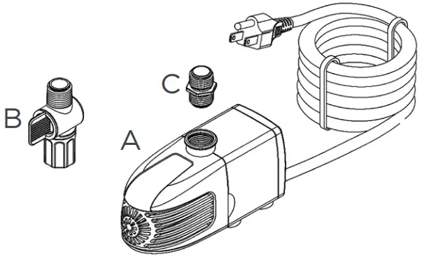 TotalPond 52223 330-560 GPH Pond Pumps - PACKAGE CONTENTS