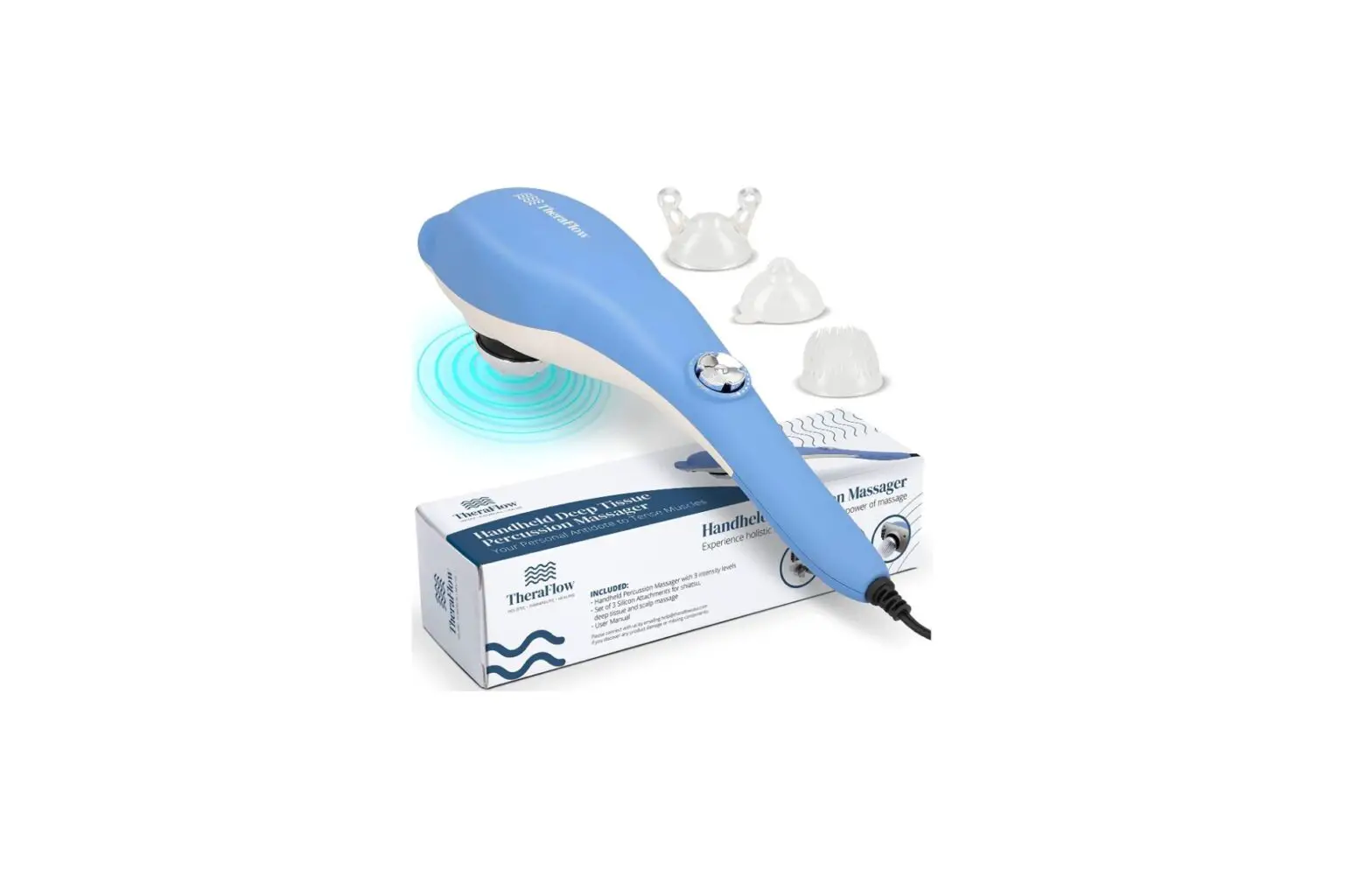 Theraflow Tf-pm-01 Handheld Deep Tissue Percussion Massager User Manual Theraflow Tf-pm-01 Handheld Deep Tissue Percussion Massager User Manual