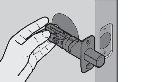 Kwikset SMARTCODE 914 Touchpad Electric Dead Bolt - door hole