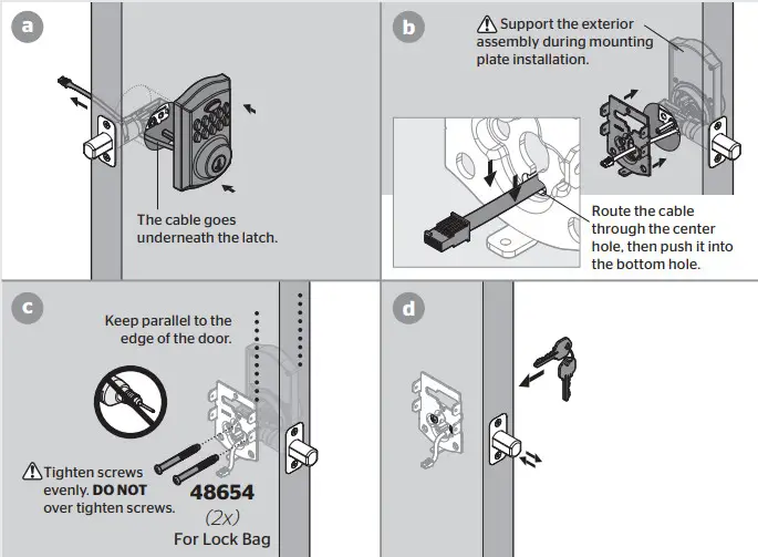 Kwikset SMARTCODE 914 Touchpad Electric Dead Bolt - exterior keypad 3