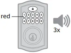 Kwikset SMARTCODE 914 Touchpad Electric Dead Bolt - flashes