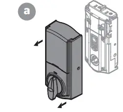 Kwikset SMARTCODE 914 Touchpad Electric Dead Bolt - interior assembly 1