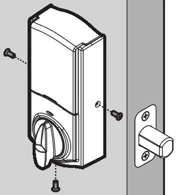 Kwikset SMARTCODE 914 Touchpad Electric Dead Bolt - screws