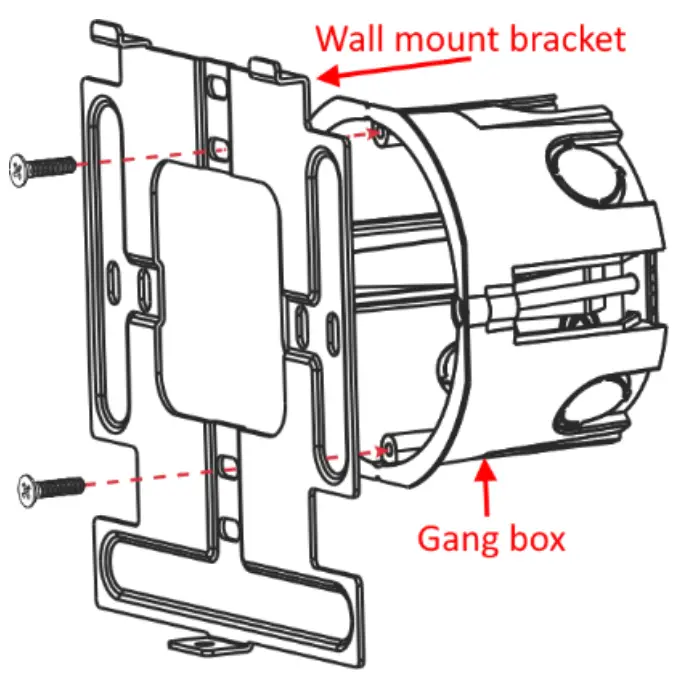 kramer KT 208 8 Inch Wall Mount PoE Touch Panel - Unit