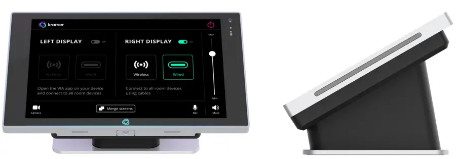 kramer KT 208 8 Inch Wall Mount PoE Touch Panel