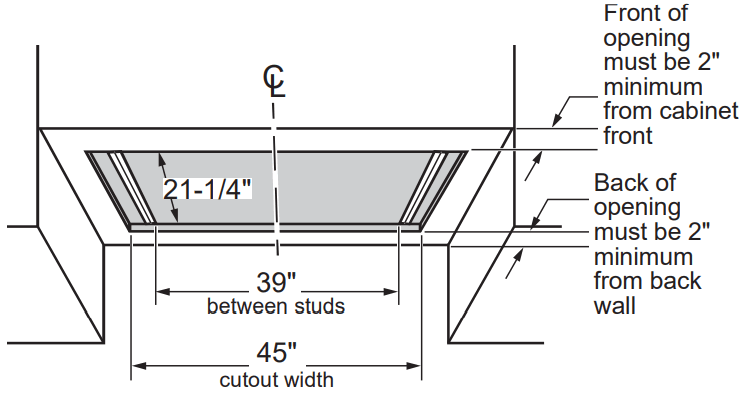 MONOGRAM UVC9480 Stainless Steel Convertible Under Cabinet Insert Hood - fig 8