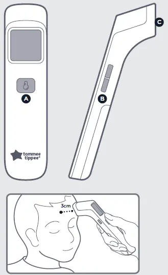 tommee-tippee-0499056-Notouch-Forehead-Infrared-Thermometer-FIG-5