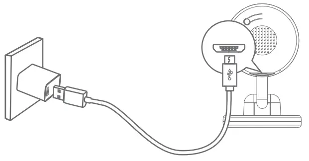 KAWA A5 Smart Security Camera - Power Supply