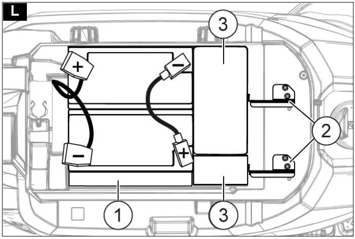 Installing and connecting batteries