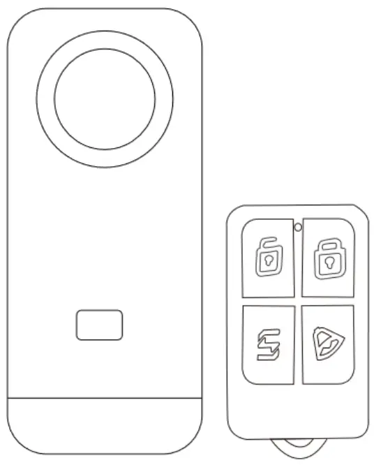AKOYU ZD51+RC531 Bike Alarm