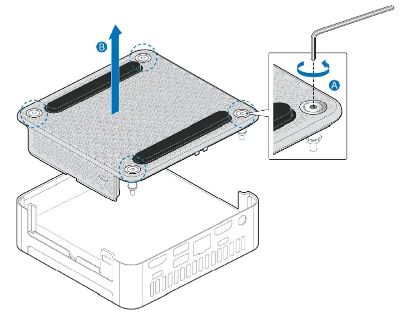 intel NUC13VYKi70QC NUC 13 Pro Desk Edition Mini PC-fig-1