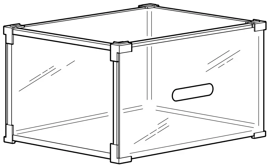 IKEA SKUFFEN Transparent Shoe Box -