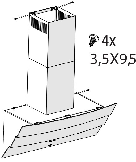 Installation of the hood