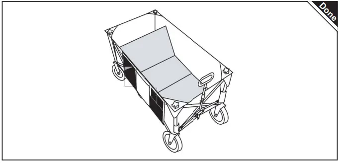 Outsunny-845-848V00DG-Folding-Garden-Trolley-fig-2