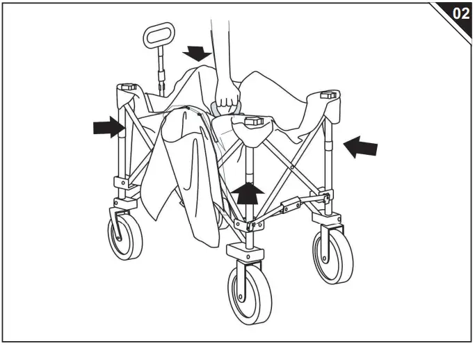 Outsunny-845-848V00DG-Folding-Garden-Trolley-fig-4