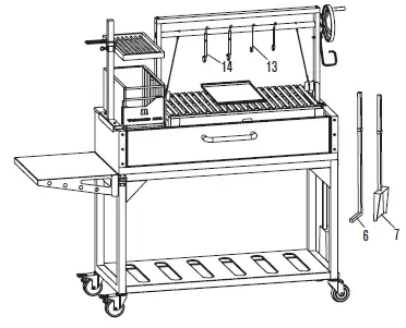 TAGWOOD-BBQ-BBQ03SI-Argentine-Santa-Maria-Wood-Fire-and-Charcoal-Grill-FIG-4