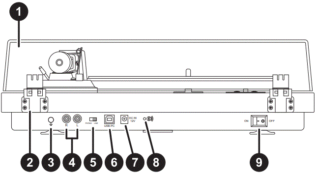 DAYTON-AUDIO-TT-1BT-High-Fidelity-Belt-Drive-Turntable-With-Universal-Tonearm-Headshel-FIG-2