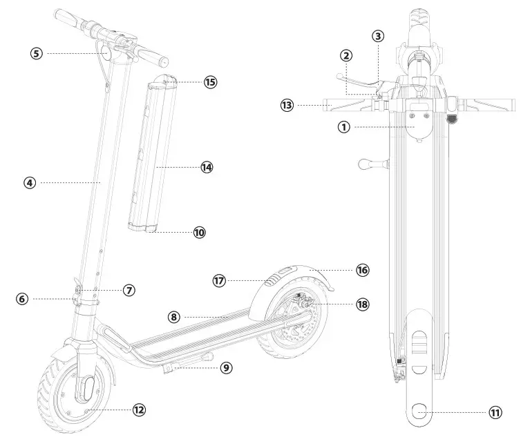 ttec Boost Pro Foldable Electric Scooter with Shock Absorbers - discover