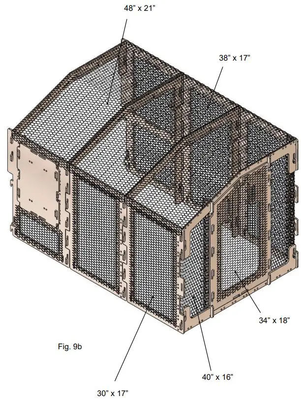SNAP LOCK Small Chicken Coop Run-fig14