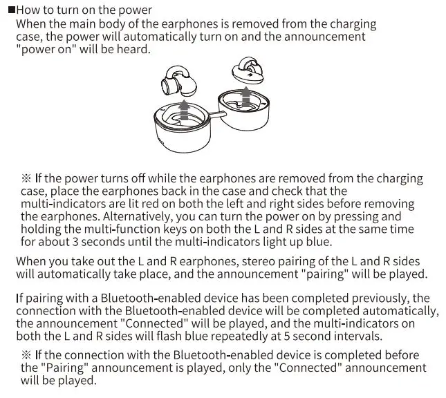 cheero B100 Bone Conduction Wireless Earphones User Manual - How to turn on