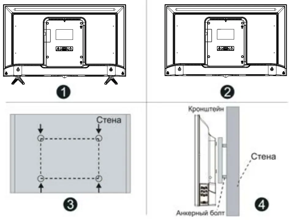 Montage of stand legs