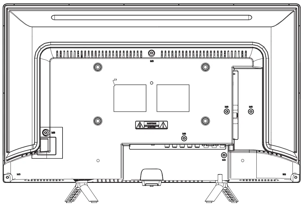 BACK PANEL OF THE TV