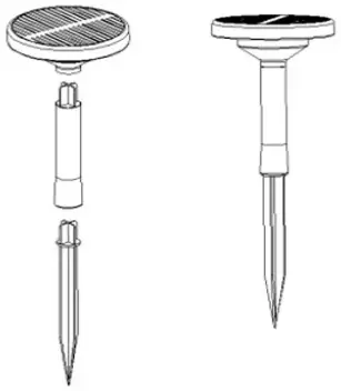 OPTONICA 9357 LED Solar Garden Light-FIG2