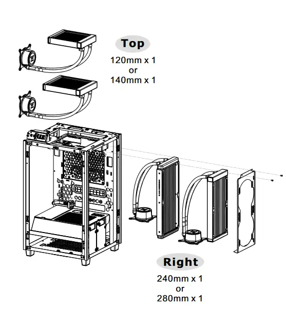 thermaltake CA-1X9-00S1WN-00 Tower 200 Computer - AIO Liquid