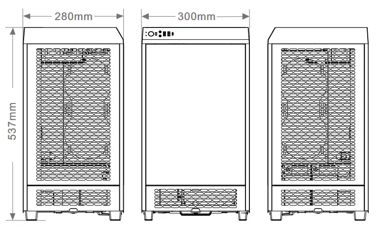 thermaltake CA-1X9-00S1WN-00 Tower 200 Computer - Chassis