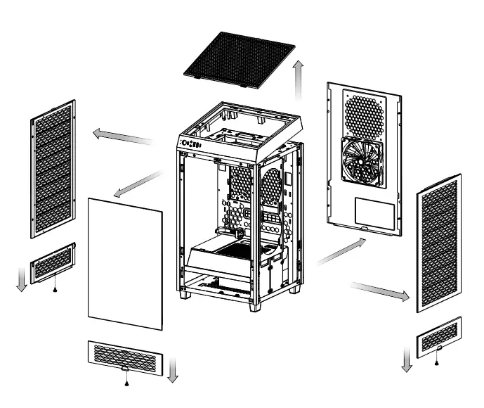 thermaltake CA-1X9-00S1WN-00 Tower 200 Computer - Radiator 2