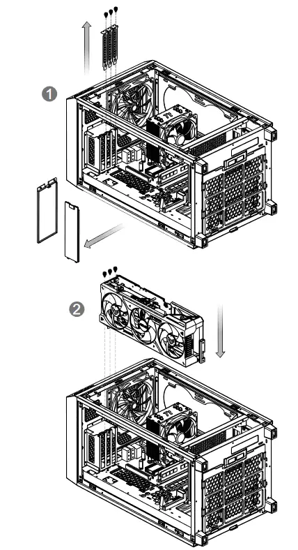 thermaltake CA-1X9-00S1WN-00 Tower 200 Computer - VGA Car 1