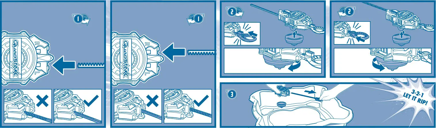Hasbro Beyblade Burst QuadStrike Komet Helios Battling Game - fig 5